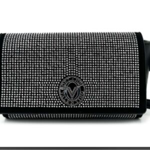 Valentino Orlandi Black and Silver Clutch